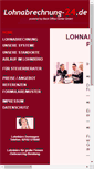 Mobile Screenshot of lohnabrechnung-24.de